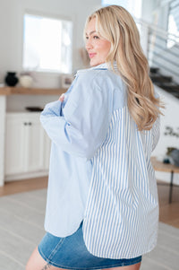 This or That Striped Button Down - Happily Ever Atchison Shop Co.