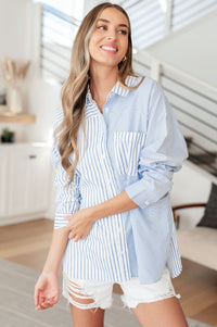 This or That Striped Button Down - Happily Ever Atchison Shop Co.