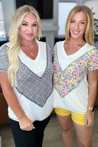 To Rock a Rhyme Color Block Top in Abstract - Happily Ever Atchison Shop Co.