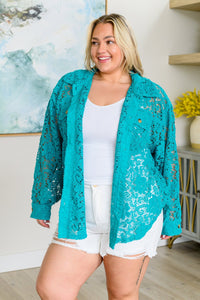 Topped with Lace Button Down - Happily Ever Atchison Shop Co.