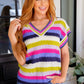 Another One V-Neck Striped Top - 1985 the VAULT Boutique