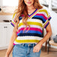 Another One V-Neck Striped Top - 1985 the VAULT Boutique