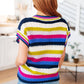 Another One V-Neck Striped Top - 1985 the VAULT Boutique