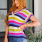 Another One V-Neck Striped Top - 1985 the VAULT Boutique