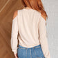 Carefully Crafted Cold Shoulder Blouse - 1985 the VAULT Boutique