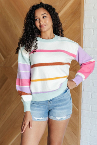 Flawless Features Striped Sweater - 1985 the VAULT Boutique