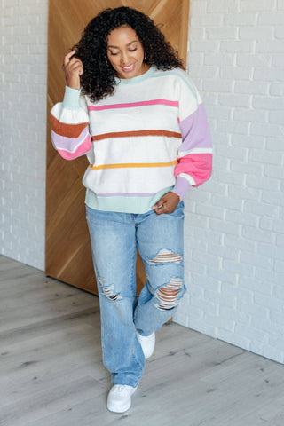 Flawless Features Striped Sweater - 1985 the VAULT Boutique