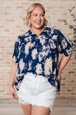 Just Coasting Floral Blouse - 1985 the VAULT Boutique