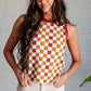 Keeping Score Checkered Tank - 1985 the VAULT Boutique