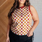 Keeping Score Checkered Tank - 1985 the VAULT Boutique