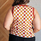 Keeping Score Checkered Tank - 1985 the VAULT Boutique