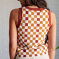 Keeping Score Checkered Tank - 1985 the VAULT Boutique