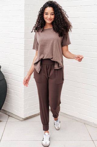 Let Me Live Relaxed Tee in Brown - 1985 the VAULT Boutique