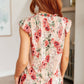 Making Me Blush Floral Top - 1985 the VAULT Boutique