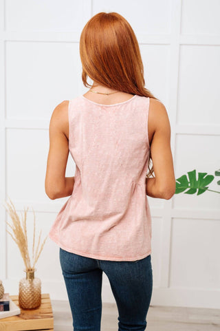 Never Second Best V-Neck Blouse in Peach - 1985 the VAULT Boutique