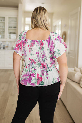 Oh So Simple Floral Blouse - 1985 the VAULT Boutique