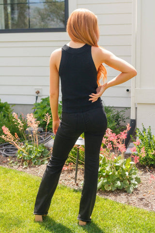 Previous Engagement Halter Neck Sweater Tank in Black - 1985 the VAULT Boutique