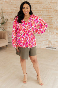 Smile Like You Mean It Floral Peplum