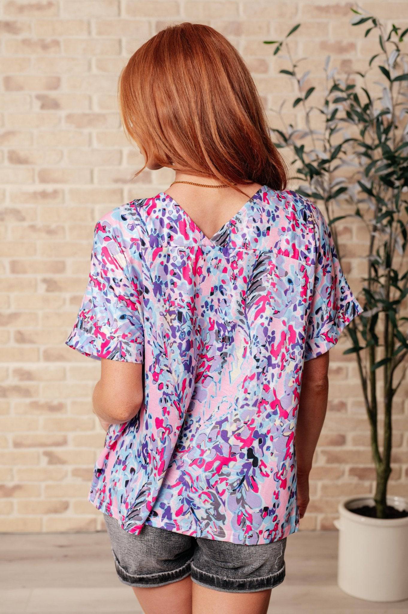 Stellar Situation V-Neck Top - 1985 the VAULT Boutique