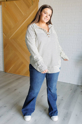 Striped Serendipity Pullover - 1985 the VAULT Boutique