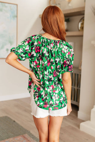 Wild and Bright Floral Top - 1985 the VAULT Boutique