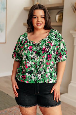 Wild and Bright Floral Top - 1985 the VAULT Boutique