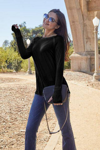 Basic Bae Full Size Round Neck Long Sleeve T-Shirt - 1985 the VAULT Boutique