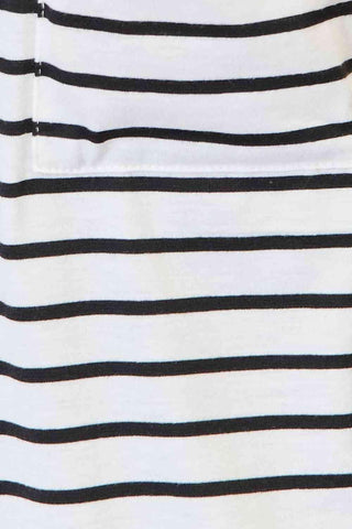 Double Take Striped Open Front Longline Cardigan - 1985 the VAULT Boutique