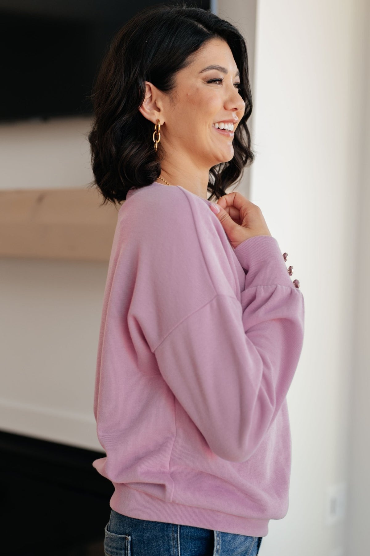 Totally Verified Long Sleeve V - Neck Top - Happily Ever Atchison Shop Co.