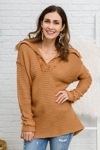 Travel Far & Wide Sweater in Taupe - Happily Ever Atchison Shop Co.