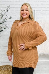 Travel Far & Wide Sweater in Taupe - Happily Ever Atchison Shop Co.