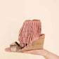 True Fringe Wedge in Blush