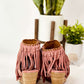 True Fringe Wedge in Blush