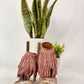 True Fringe Wedge in Blush