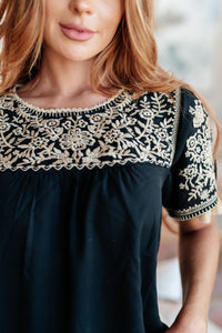 Try Again Embroidered Top - Happily Ever Atchison Shop Co.