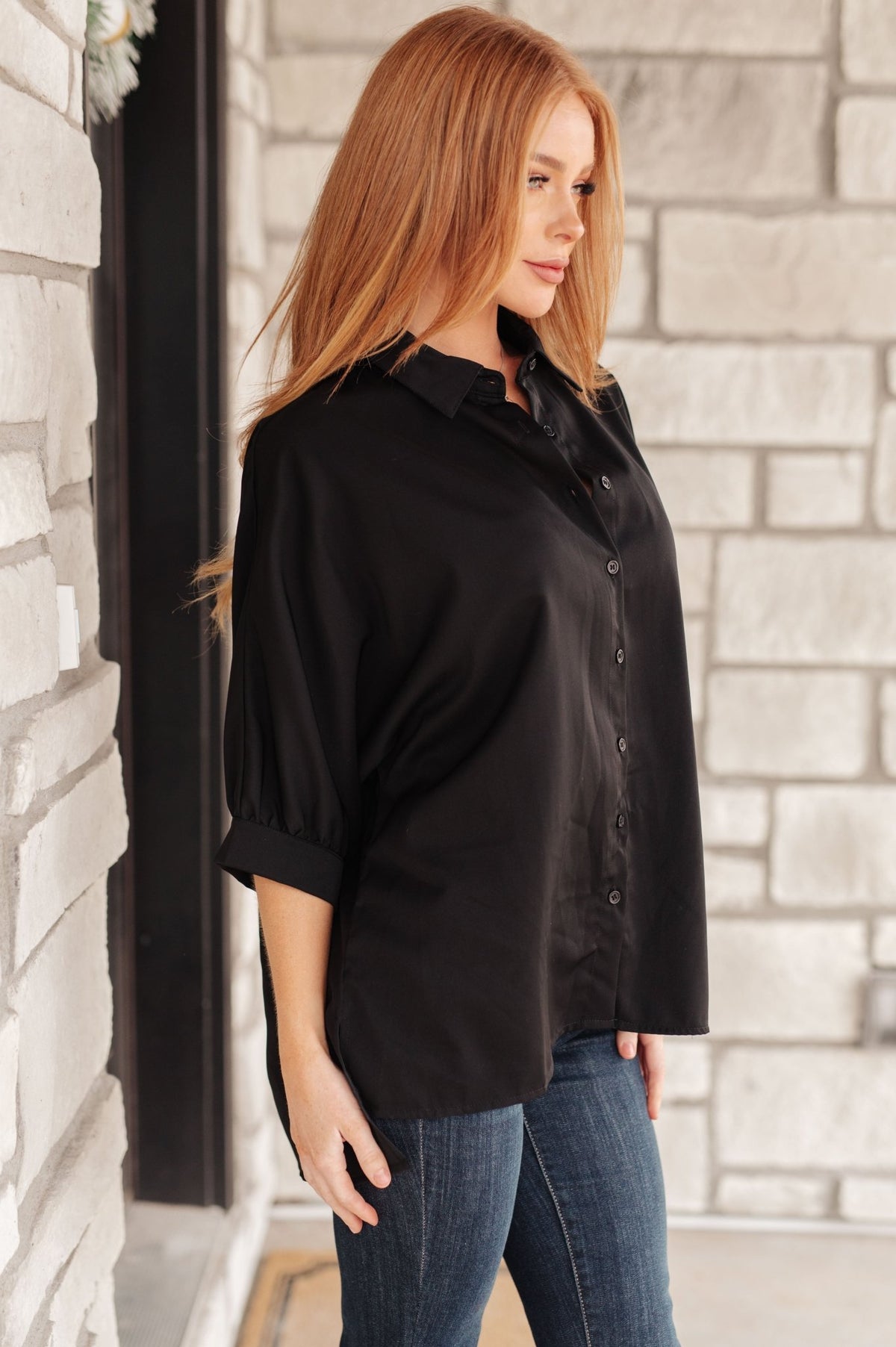 Turned Out Perfect Oversized Button Down Shirt - Happily Ever Atchison Shop Co.