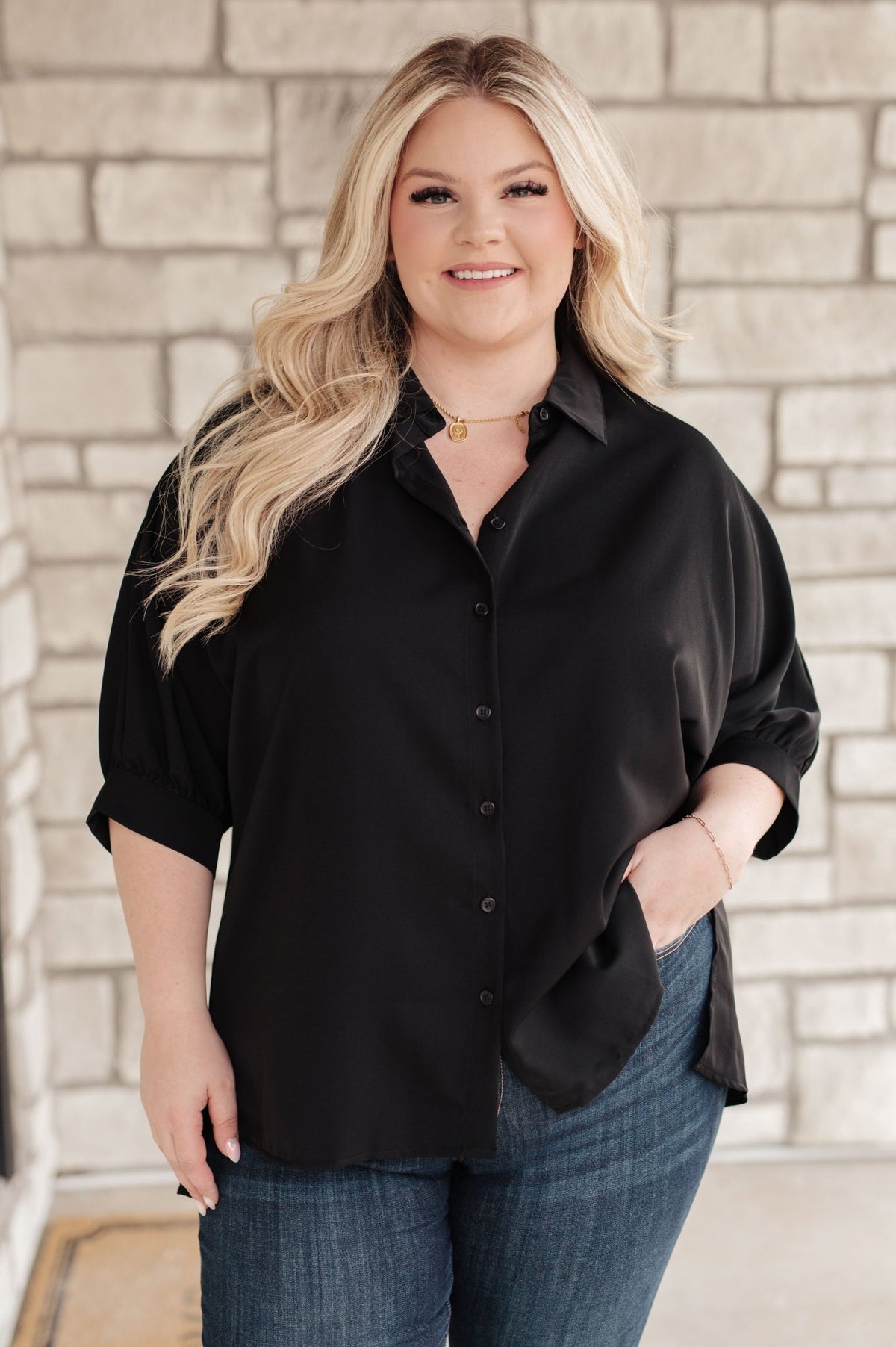 Turned Out Perfect Oversized Button Down Shirt - Happily Ever Atchison Shop Co.