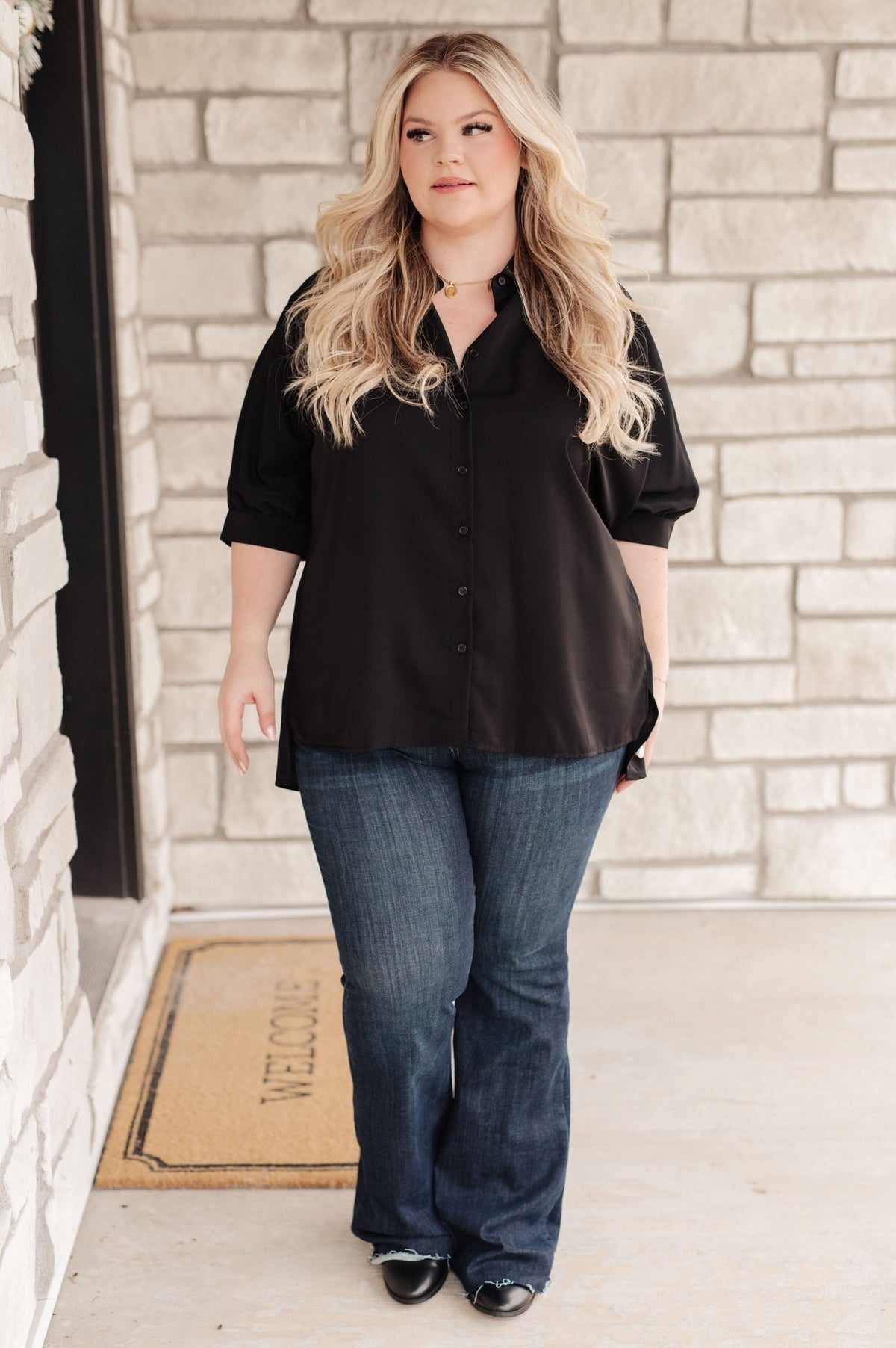 Turned Out Perfect Oversized Button Down Shirt - Happily Ever Atchison Shop Co.