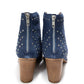 Twilight Studded Heeled Ankle Boot in Denim - 1985 the VAULT Boutique