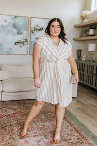 Twisted and Tailored Striped Dress - Happily Ever Atchison Shop Co.