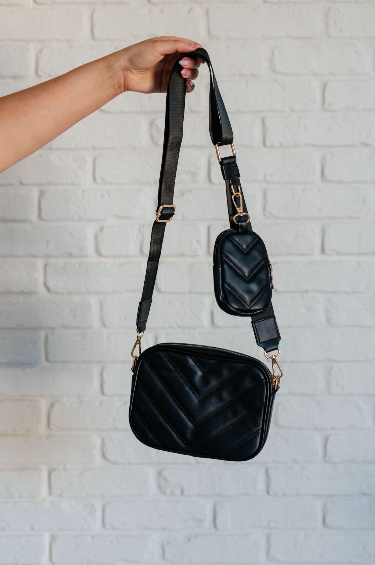 Under Your Spell Crossbody in Black - Happily Ever Atchison Shop Co.