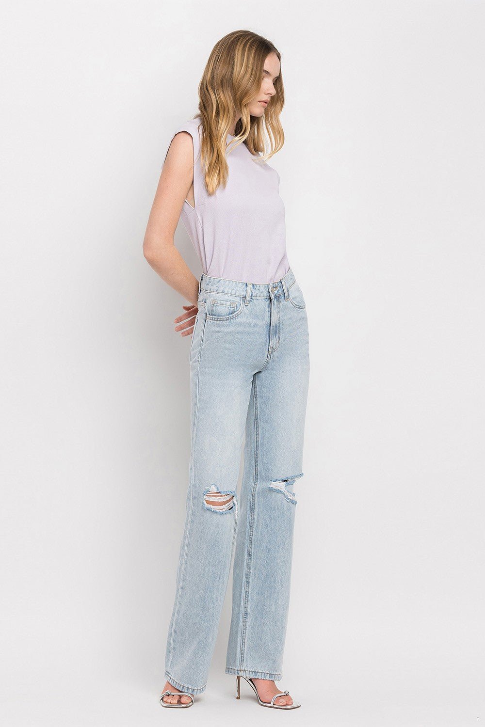 Vervet by Flying Monkey 90'S Vintage Super High Rise Flare Jeans - Happily Ever Atchison Shop Co.