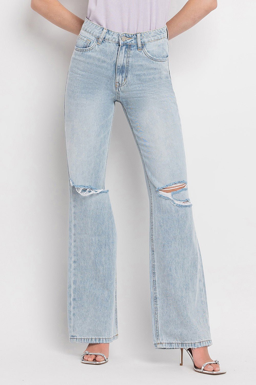 Vervet by Flying Monkey 90'S Vintage Super High Rise Flare Jeans - Happily Ever Atchison Shop Co.