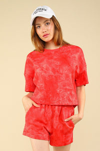 VERY J Quilted Washed Crop Top and Shorts Set - Happily Ever Atchison Shop Co.