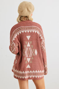 VERYJ/LOVERICHE Open Front Long Sleeve Cardigan - Happily Ever Atchison Shop Co.