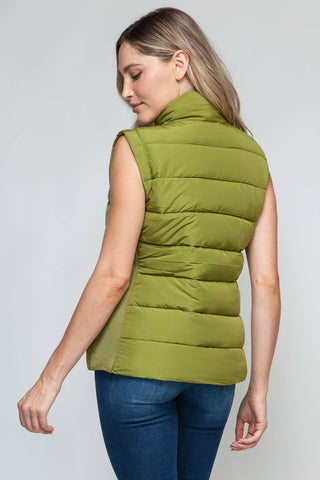 Snobbish Zip Up Turtleneck Vest with Pockets - 1985 the VAULT Boutique