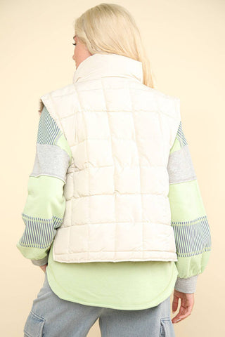 VERY J Zip Up Puffer Padded Warm Vest - 1985 the VAULT Boutique