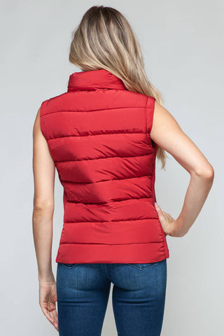 Snobbish Zip Up Turtleneck Vest with Pockets - 1985 the VAULT Boutique