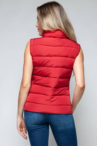 Snobbish Zip Up Turtleneck Vest with Pockets - 1985 the VAULT Boutique