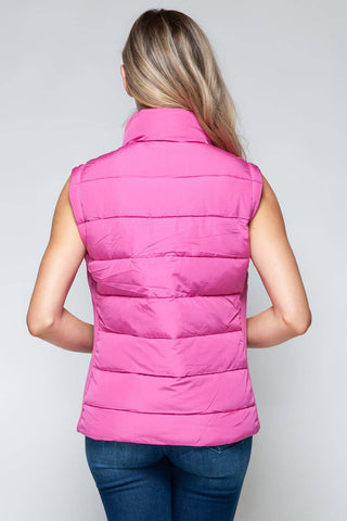 Snobbish Zip Up Turtleneck Vest with Pockets - 1985 the VAULT Boutique